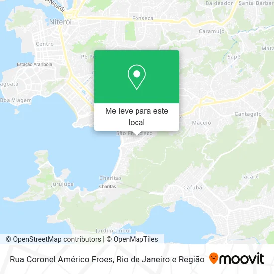 Rua Coronel Américo Froes mapa