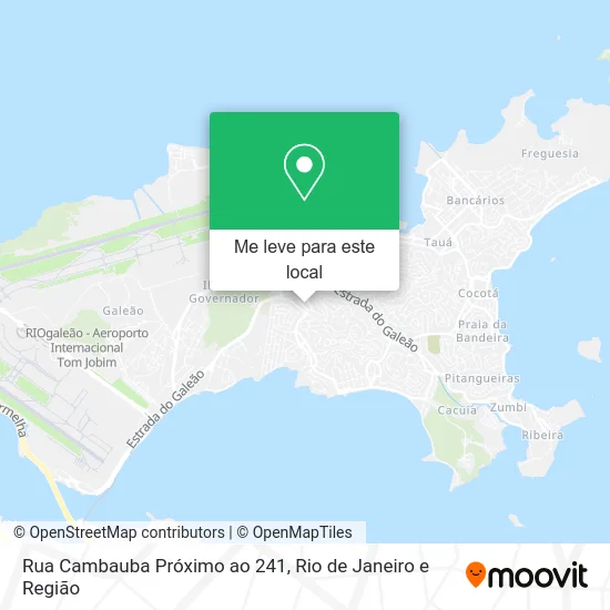 Rua Cambauba Próximo ao 241 mapa