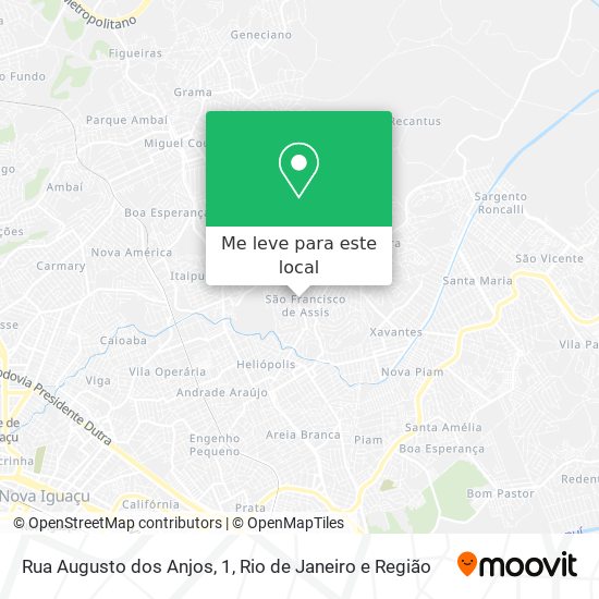 Rua Augusto dos Anjos, 1 mapa