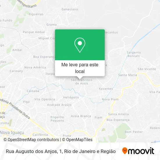 Rua Augusto dos Anjos, 1 mapa