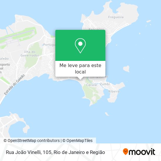 Rua João Vinelli, 105 mapa