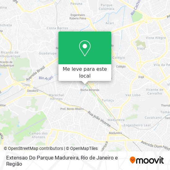 Extensao Do Parque Madureira mapa