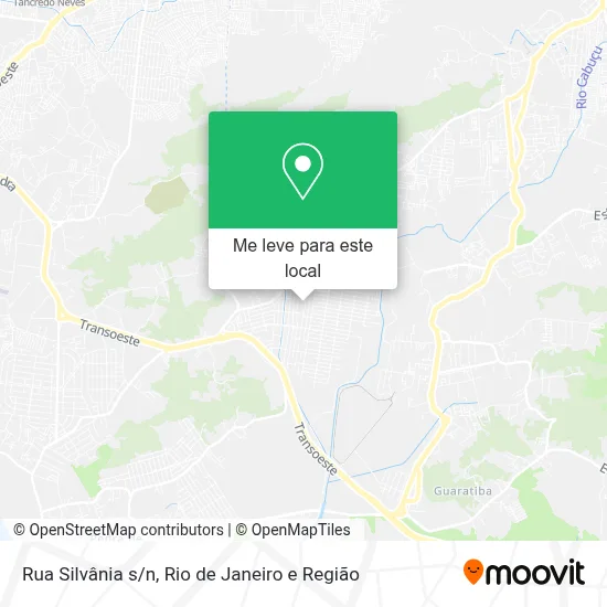 Rua Silvânia s/n mapa