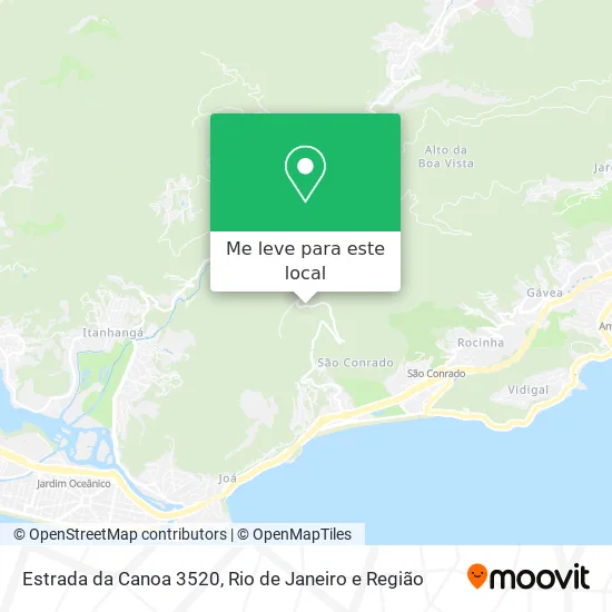 Estrada da Canoa 3520 mapa