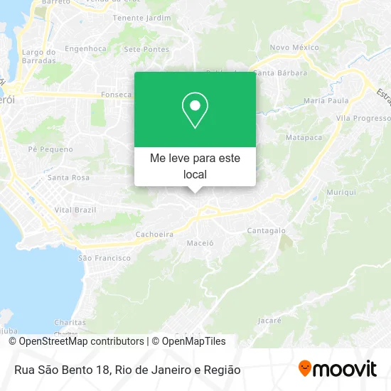 Rua São Bento 18 mapa