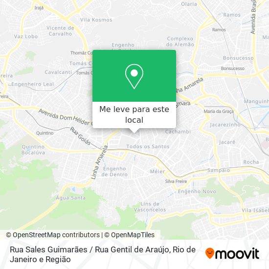 Rua Sales Guimarães / Rua Gentil de Araújo mapa