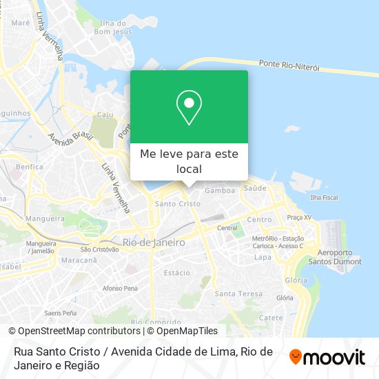 Rua Santo Cristo / Avenida Cidade de Lima mapa