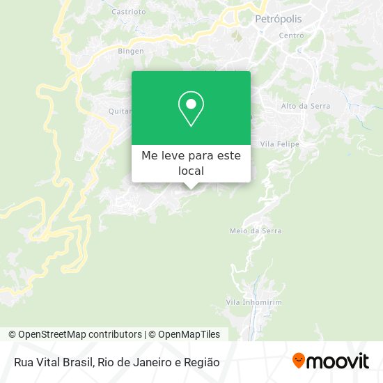 Rua Vital Brasil mapa