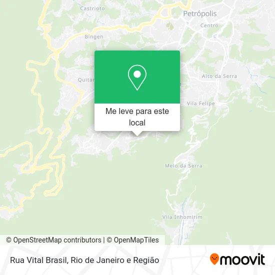 Rua Vital Brasil mapa
