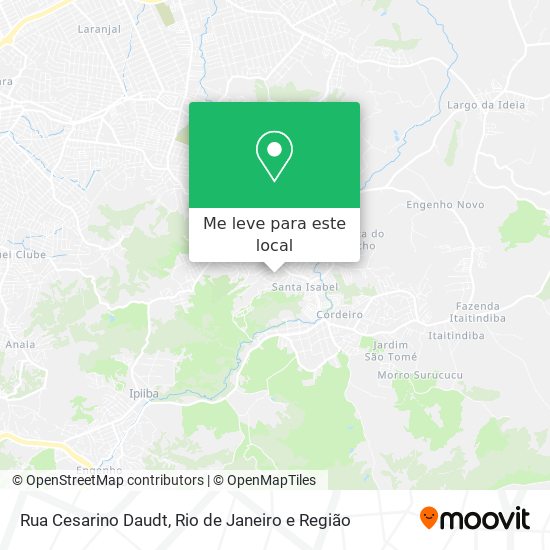 Rua Cesarino Daudt mapa