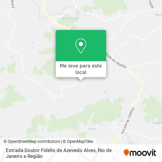 Estrada Doutor Fidélis de Azevedo Alves mapa