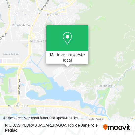 RIO DAS PEDRAS JACAREPAGUÁ mapa