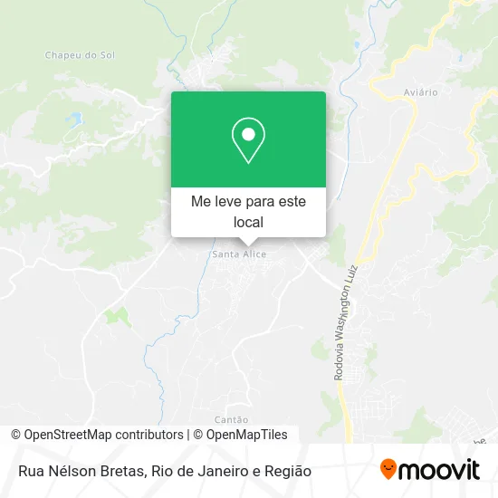 Rua Nélson Bretas mapa