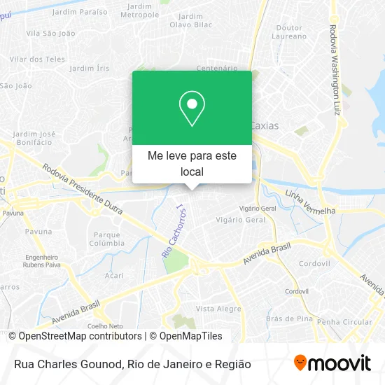 Rua Charles Gounod mapa
