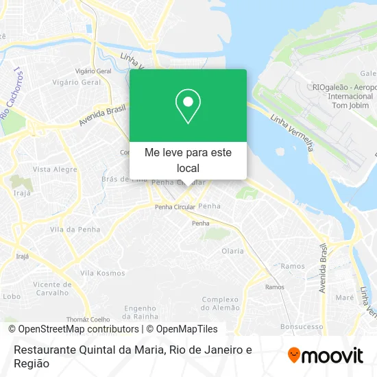 Restaurante Quintal da Maria mapa
