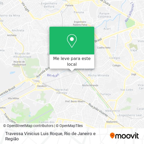 Travessa Vinicius Luis Roque mapa