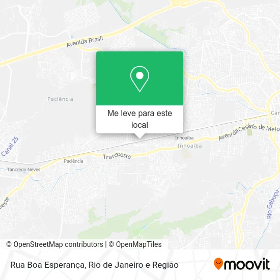 Rua Boa Esperança mapa
