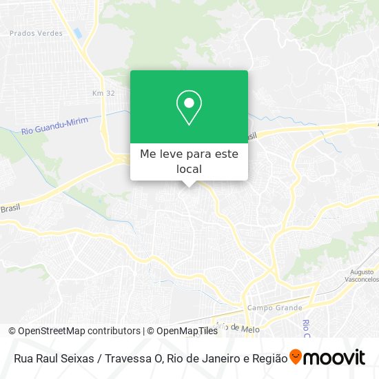 Rua Raul Seixas / Travessa O mapa