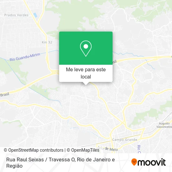 Rua Raul Seixas / Travessa O mapa