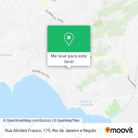 Rua Alcides Franco, 175 mapa