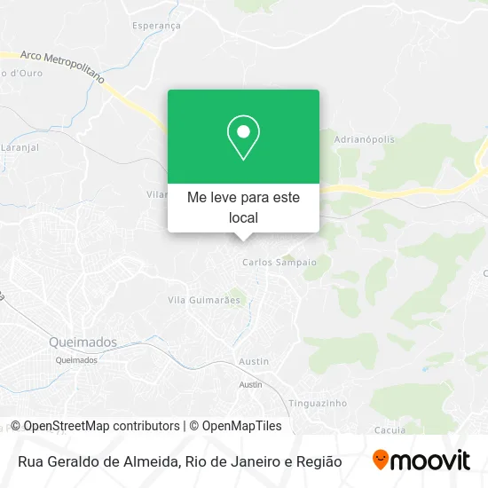 Rua Geraldo de Almeida mapa
