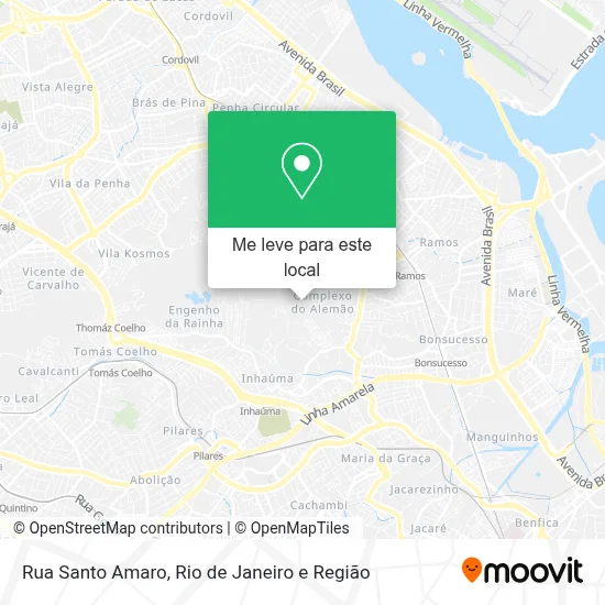 Rua Santo Amaro mapa