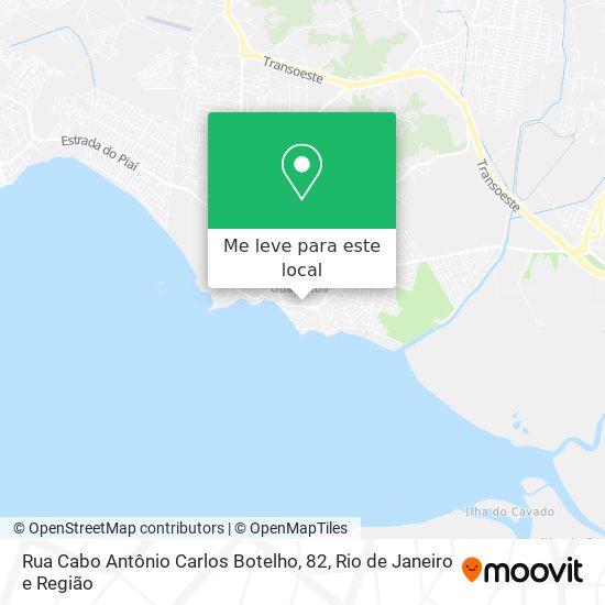 Rua Cabo Antônio Carlos Botelho, 82 mapa