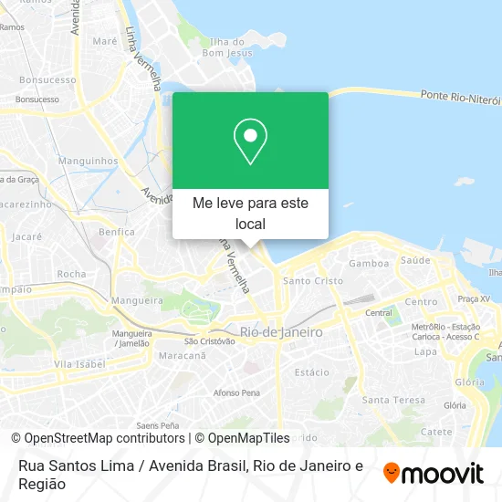 Rua Santos Lima / Avenida Brasil mapa
