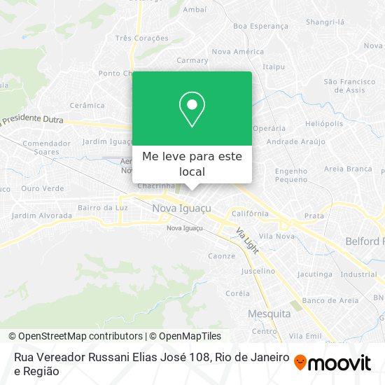 Rua Vereador Russani Elias José 108 mapa