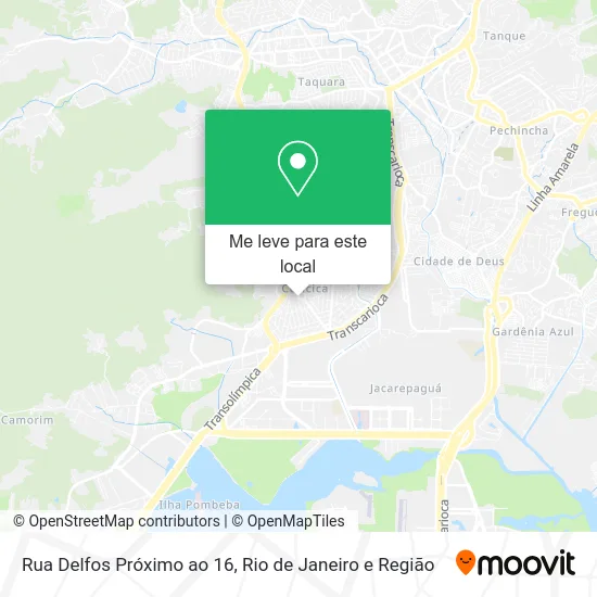 Rua Delfos Próximo ao 16 mapa