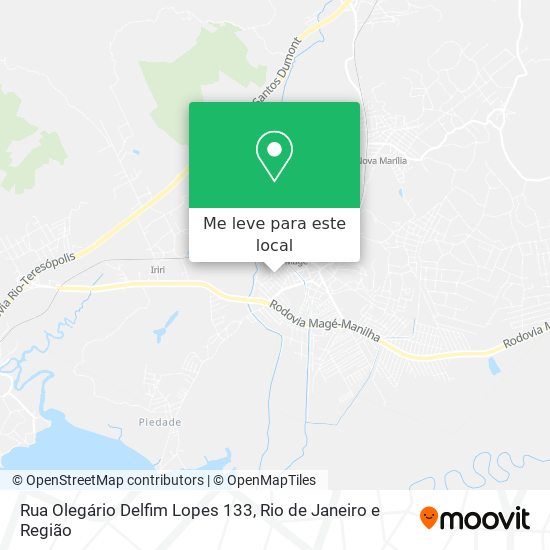 Rua Olegário Delfim Lopes 133 mapa