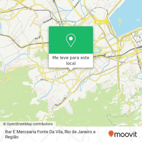 Bar E Mercearia Fonte Da Vila mapa