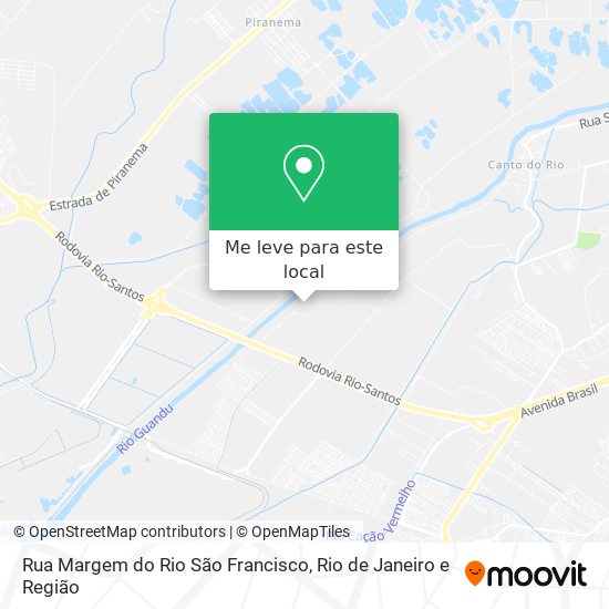 Rua Margem do Rio São Francisco mapa