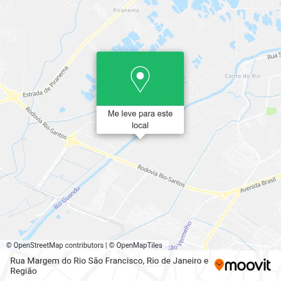 Rua Margem do Rio São Francisco mapa