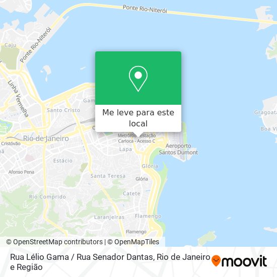 Rua Lélio Gama / Rua Senador Dantas mapa