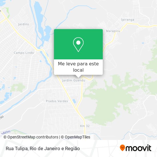 Rua Tulipa mapa