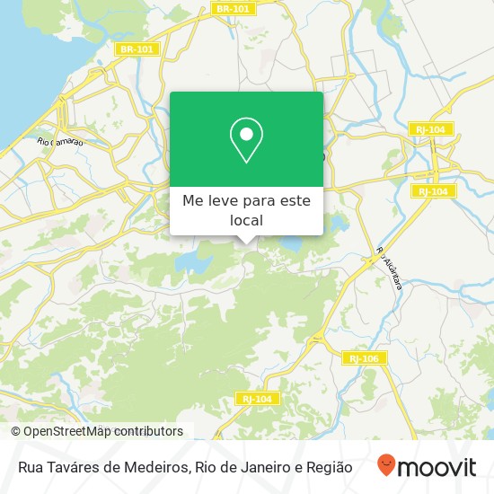 Rua Taváres de Medeiros mapa