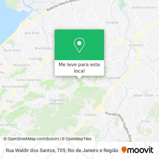 Rua Waldir dos Santos, 705 mapa