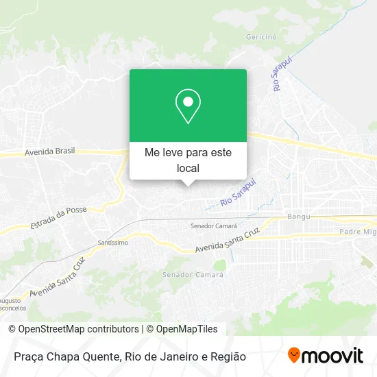 Praça Chapa Quente mapa