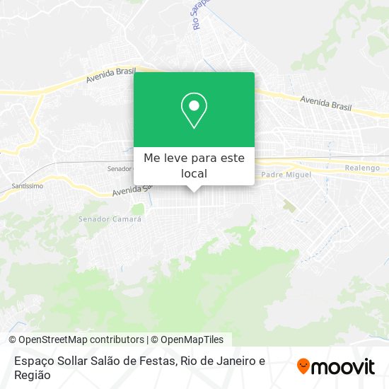 Espaço Sollar Salão de Festas mapa