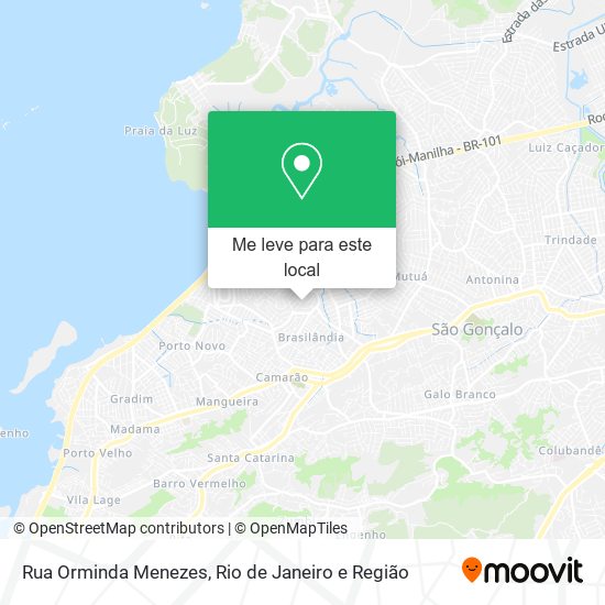 Rua Orminda Menezes mapa