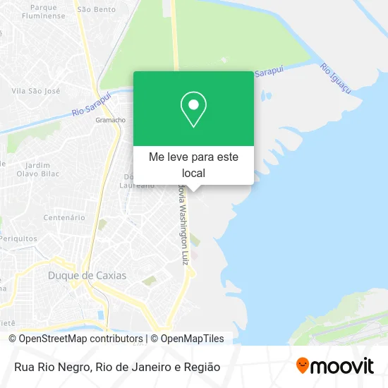 Rua Rio Negro mapa