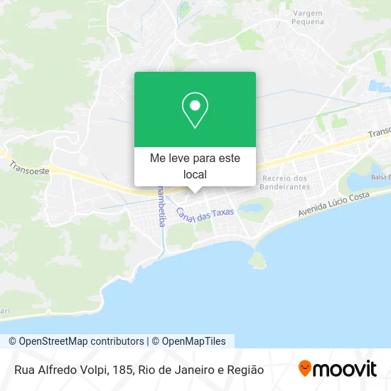 Rua Alfredo Volpi, 185 mapa