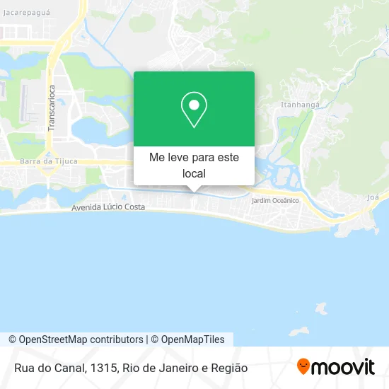 Rua do Canal, 1315 mapa