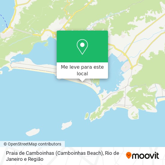 Praia de Camboinhas (Camboinhas Beach) mapa