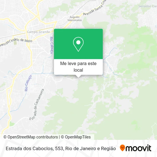 Estrada dos Caboclos, 553 mapa