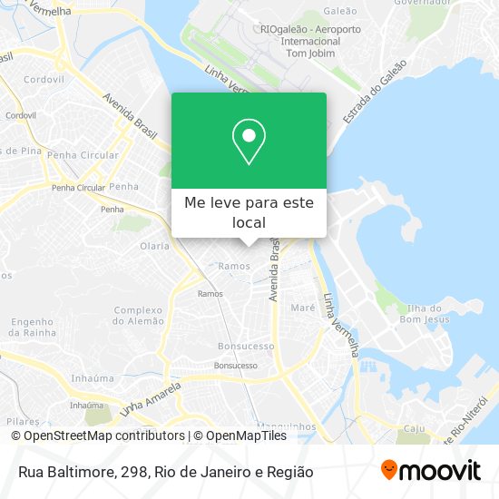 Rua Baltimore, 298 mapa