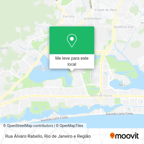 Rua Álvaro Rabello mapa