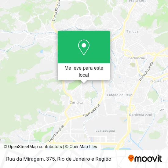 Rua da Miragem, 375 mapa
