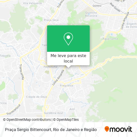 Praça Sergio Bittencourt mapa